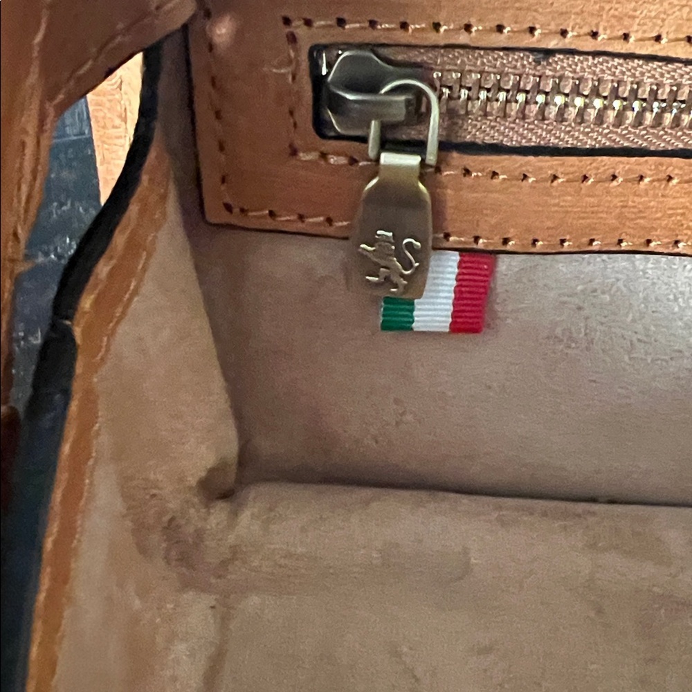 Pratesi Brown Leather Satchel - Picture 6 of 11